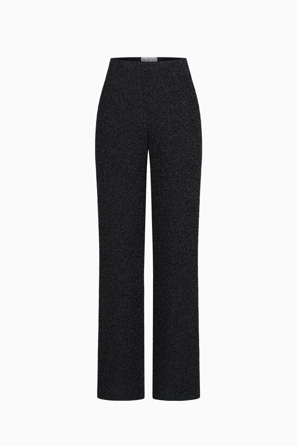 Wide-leg trousers made from fancy jersey