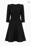 Glockiges Kleid aus Fancy Tweed