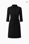 Kleid mit Knopfleiste aus Gabardine