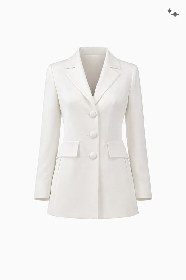 Smoking Blazer aus Crêpe