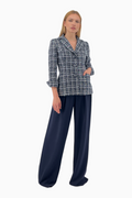 Blazer aus Karo Tweed