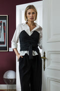 Wickel-Corsage aus Jacquard