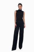 Gerade Hose aus Spitze