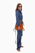 Gerade Hose aus Baumwoll Jeans