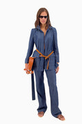 Gerade Hose aus Baumwoll Jeans