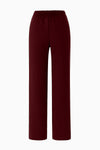 Gerade Hose aus Crêpe mit elastischem Bund
