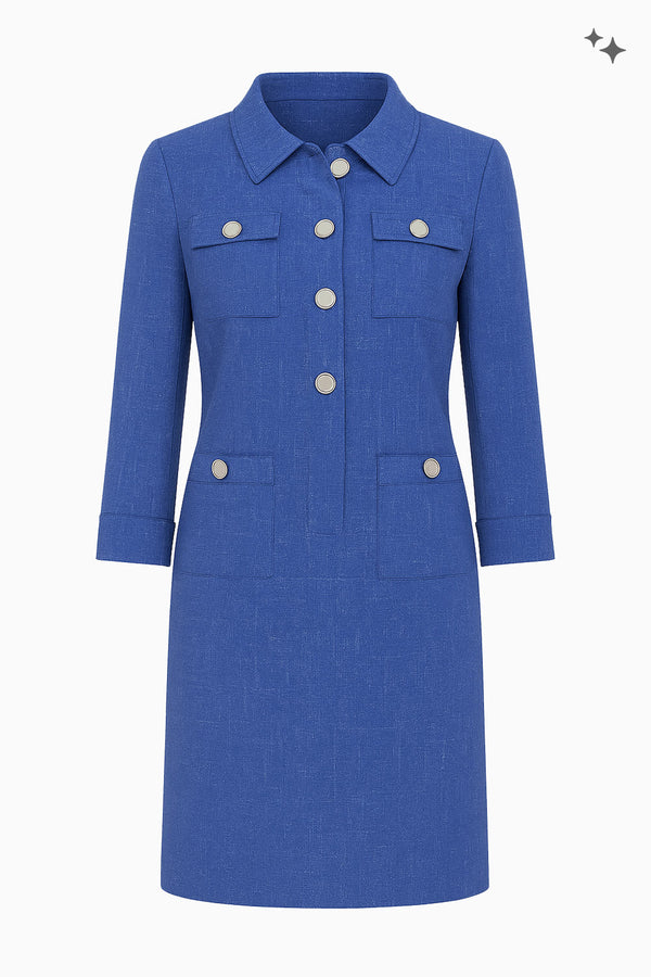 Kurzes Kleid in Jeans Optik