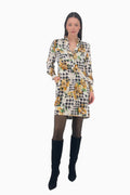 Leichtes Kleid aus bedruckter Seide