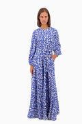 Langes Sommerkleid aus Seide