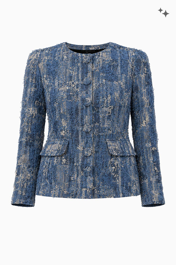 Taillierte Jacke aus Fancy Jeans