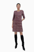 Ausgestelltes Kleid aus Tweed