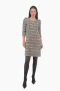 Ausgestelltes Kleid aus Tweed