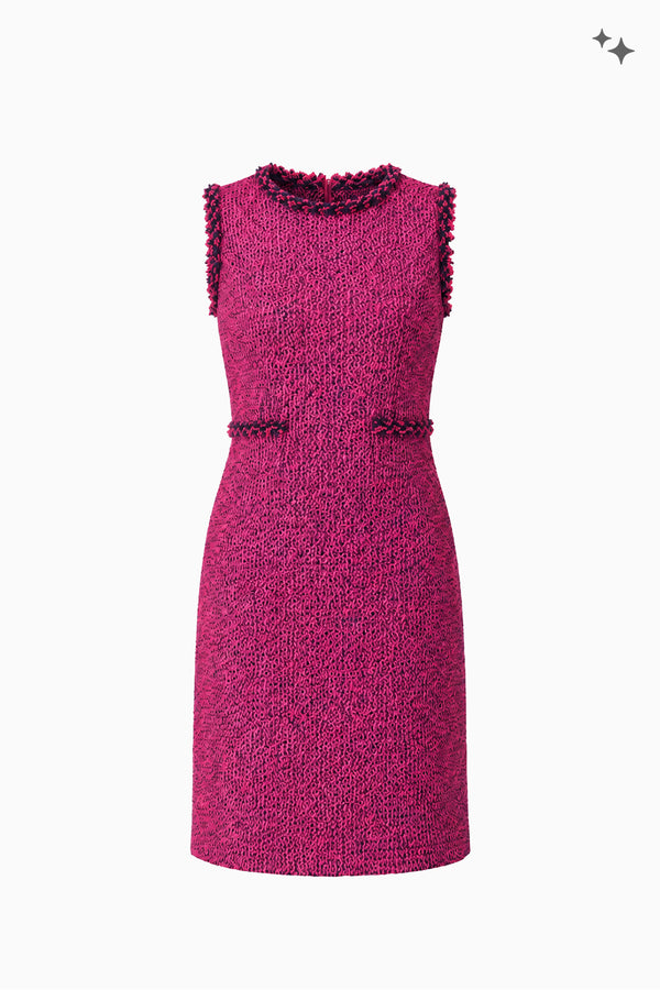 Ausgestelltes Kleid aus Tweed