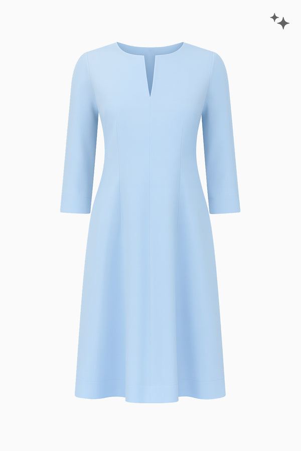 Luftiges Kleid aus Crêpe