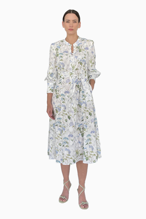 Luftiges langes Kleid aus Baumwoll-Batist