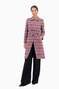 Asymetrischer Mantel aus Tweed