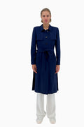 Trenchcoat Mantel aus Crêpe