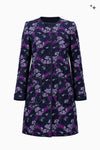 Straight jacquard coat
