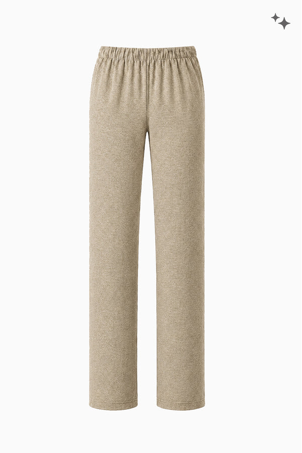 Gerade Hose aus Jersey mit elastischem Bund