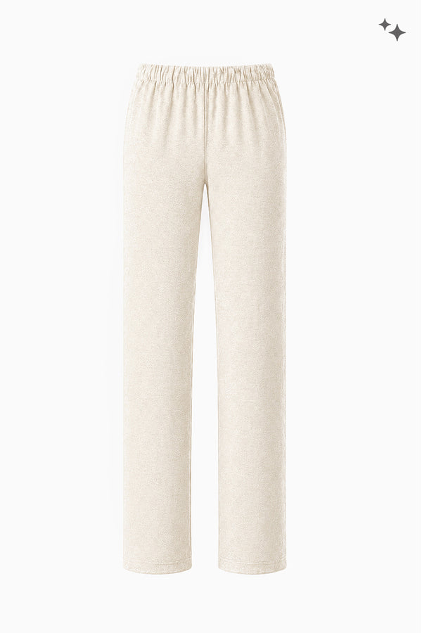 Gerade Hose aus Jersey mit elastischem Bund