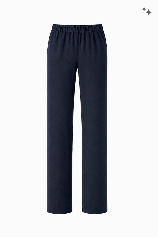 Gerade Hose aus Jersey mit elastischem Bund