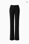 Gerade Hose aus Gabardine mit Gürtelschlaufen
