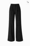 Weite Bundfaltenhose aus Crêpe
