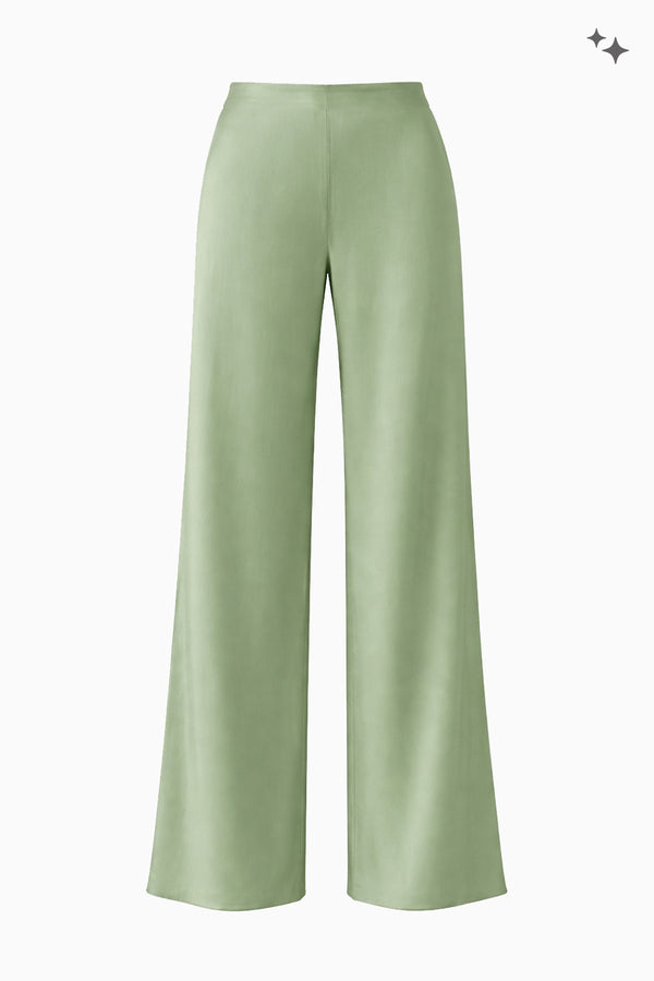 Weite Hose aus Double Satin