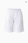 Kurze Short aus Baumwoll-Popeline