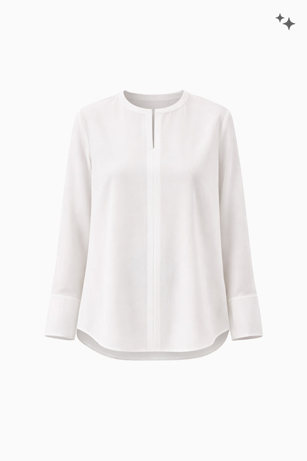 Leichtes Oberteil aus Crêpe