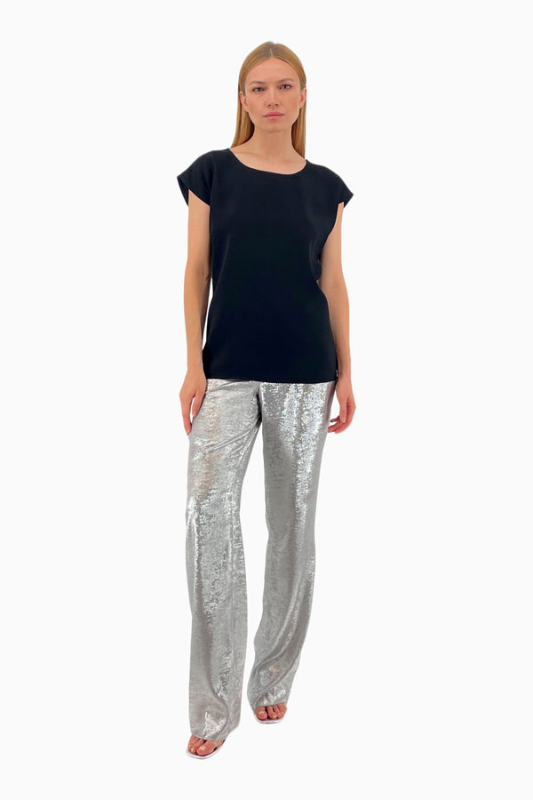 Leichtes Top aus Crêpe