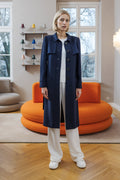 Trenchcoat Mantel aus Crêpe