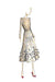 PIO O'KAN Couture Kleid aus edlem Tweed mit Blüten-besticktem Faltenrock