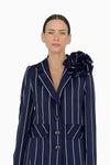 Schmuckblume in Pinstripe Muster