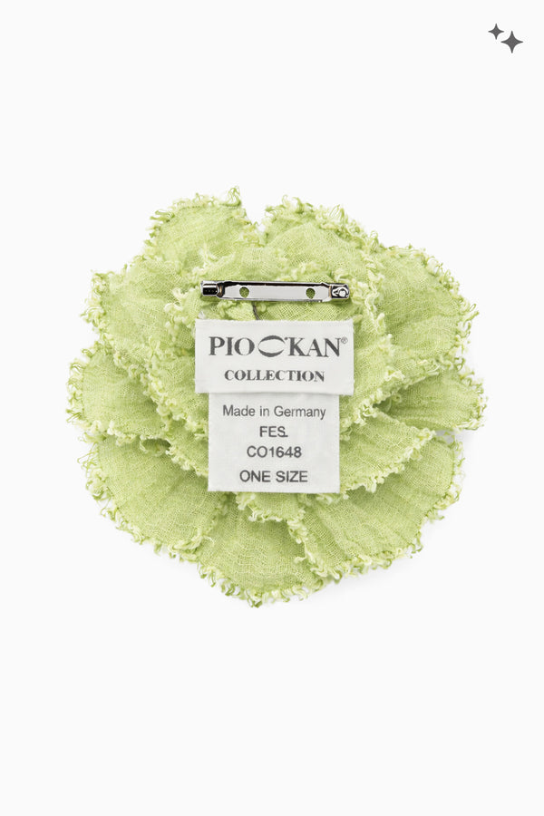 Schmuckblume aus Baumwoll-Leinen