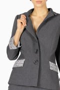 Blazer aus Double-Jersey