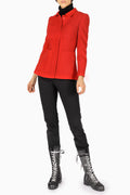 Slim-Fit Hose aus Stretch-Crêpe