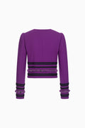 Kastige Jacke aus Wollcrepe