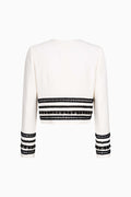 Kastige Jacke aus Wollcrepe