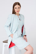 Etuikleid aus Tweed