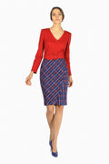 Kleid in Wickeloptik