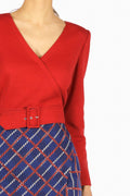 Kleid in Wickeloptik
