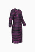 Kleid aus Tweed mit Fransen