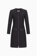 Mantelkleid aus Wollcrêpe
