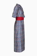 Langes Kleid aus Seide