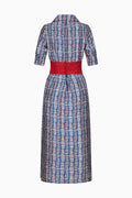 Langes Kleid aus Seide