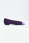 Ballerina aus Wildleder in Aubergine