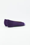 Ballerina aus Wildleder in Aubergine