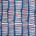 Schlüsselanhänger aus Seide in blau-weiß-rot